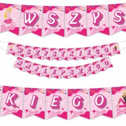 GIRLANDA z motywem LALECZEK BARBIE BARBI wisząca ozdoba na urodziny WN