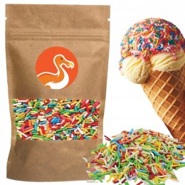 POSYPKA PAŁECZKI CUKROWE KOLOROWE DEKORACJA NA TORT LODY PĄCZKI 50G