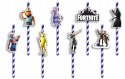ZESTAW KUBKI + SŁOMKI URODZINOWE - FORTNITE GRY BAJKA PRZYJĘCIE