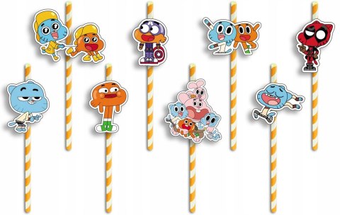 ZESTAW KUBKI + SŁOMKI URODZINOWE - GUMBALL URODZINY PRZYJĘCIE ZESTAW KUBKI + SŁOMKI URODZINOWE - GUMBALL URODZINY PRZYJĘCIE