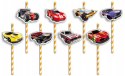 ZESTAW KUBKI + SŁOMKI URODZINOWE - HOT WHEELS URODZINY PRZYJĘCIE