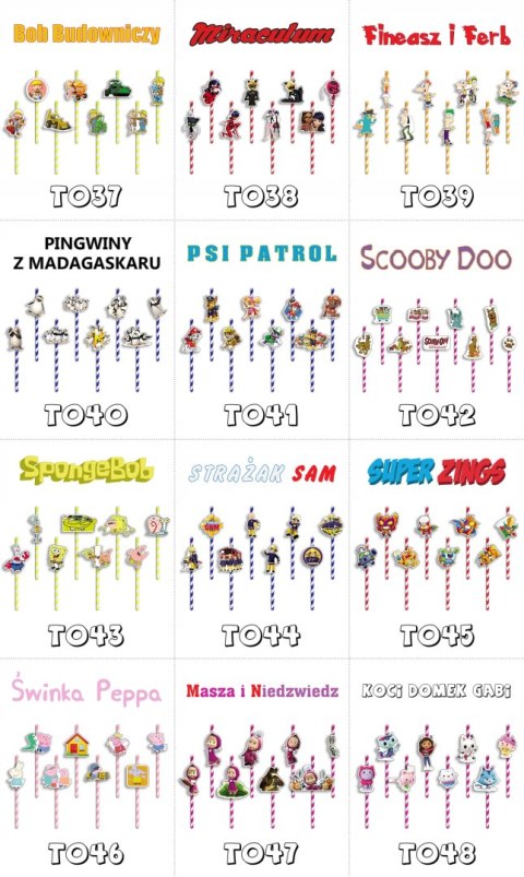 SŁOMKI URODZINOWE z POSTACIAMI - AVENGERS IRONMAN SPIDERMAN - 8 szt. SŁOMKI URODZINOWE z POSTACIAMI - AVENGERS IRONMAN SPIDERMAN - 8 szt.
