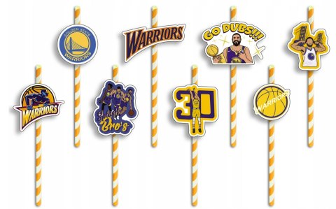 SŁOMKI URODZINOWE z POSTACIAMI - NBA LAKERS KOSZYKÓWKA DRUŻYNY - 8 szt. SŁOMKI URODZINOWE z POSTACIAMI - NBA LAKERS KOSZYKÓWKA DRUŻYNY - 8 szt.