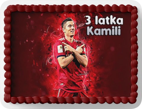 PROSTOKĄTNY OPŁATEK NA TORT A4 20x29CM - LEWAND.OWSKI + IMIĘ GRATIS PROSTOKĄTNY OPŁATEK NA TORT A4 20x29CM - LEWAND.OWSKI + IMIĘ GRATIS
