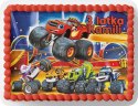 PROSTOKĄTNY OPŁATEK NA TORT A4 20x29CM - BLAZE TRUCK + IMIĘ GRATIS