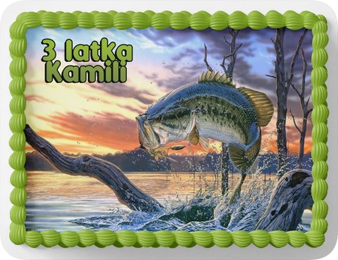 PROSTOKĄTNY OPŁATEK NA TORT A4 20x29CM - RYBY HOBBY + IMIĘ GRATIS PROSTOKĄTNY OPŁATEK NA TORT A4 20x29CM - RYBY HOBBY + IMIĘ GRATIS