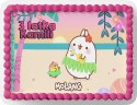 PROSTOKĄTNY OPŁATEK NA TORT A4 20x29CM - MOLANG BAJKA + IMIĘ GRATIS