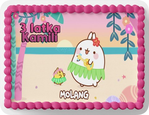 PROSTOKĄTNY OPŁATEK NA TORT A4 20x29CM - MOLANG BAJKA + IMIĘ GRATIS PROSTOKĄTNY OPŁATEK NA TORT A4 20x29CM - MOLANG BAJKA + IMIĘ GRATIS