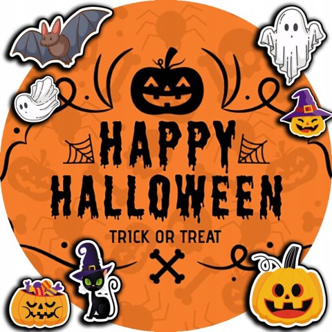 OPŁATEK NA TORT 30CM - HALLOWEEN DYNIA + IMIĘ + GRATIS! 24CM 26CM OPŁATEK NA TORT 30CM - HALLOWEEN DYNIA + IMIĘ + GRATIS! 24CM 26CM