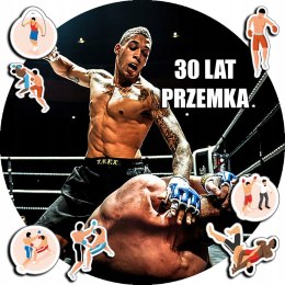 OPŁATEK NA TORT 30CM - MMA SPORTY WALKI HOBBY + IMIĘ + GRATIS! 24CM 26CM