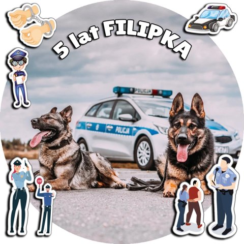 OPŁATEK NA TORT 30CM - POLICJA POLICJANT + IMIĘ + GRATIS! 24CM 26CM OPŁATEK NA TORT 30CM - POLICJA POLICJANT + IMIĘ + GRATIS! 24CM 26CM