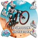 OPŁATEK NA TORT 30CM - ROWERY ROWER HOBBY + IMIĘ + GRATIS! 24CM 26CM