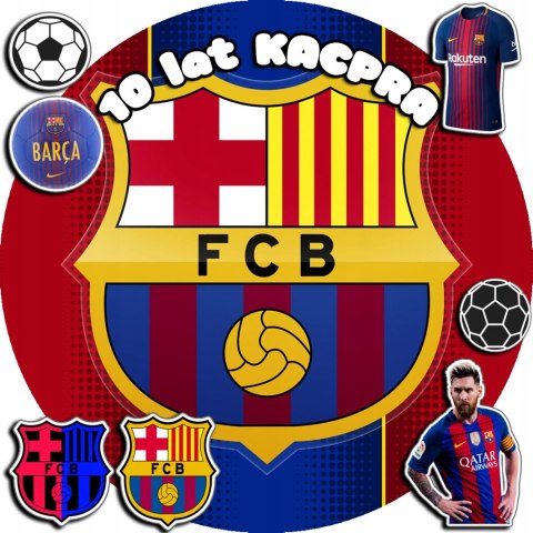 OPŁATEK NA TORT 30CM - PIŁKA NOŻNA FC BARCELONA + IMIĘ + GRATIS! 24CM 26CM OPŁATEK NA TORT 30CM - PIŁKA NOŻNA FC BARCELONA + IMIĘ + GRATIS! 24CM 26CM