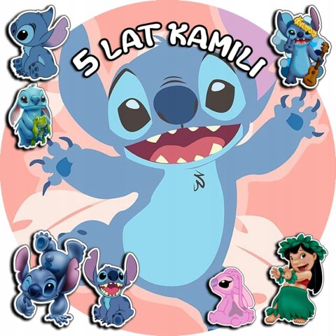 OPŁATEK NA TORT 30CM - STICH STICZ BAJKA + IMIĘ + GRATIS! 24CM 26CM OPŁATEK NA TORT 30CM - STICH STICZ BAJKA + IMIĘ + GRATIS! 24CM 26CM
