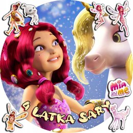OPŁATEK NA TORT 30CM - MIA I JA AND ME BAJKA + IMIĘ + GRATIS! 24CM 26CM