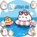 OPŁATEK NA TORT 30CM - MOLANG BAJKA + IMIĘ + GRATIS! 24CM 26CM