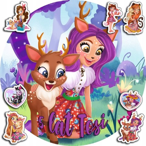 OPŁATEK NA TORT 30CM - ENCHANTIMALS BAJKA + IMIĘ + GRATIS! 24CM 26CM OPŁATEK NA TORT 30CM - ENCHANTIMALS BAJKA + IMIĘ + GRATIS! 24CM 26CM