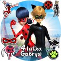 OPŁATEK NA TORT 30CM - MIRACULUM CZARNY KOT + IMIĘ + GRATIS! 24CM 26CM