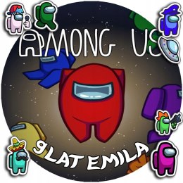 OPŁATEK NA TORT 30CM - AMONG US DEKORACJA + IMIĘ + GRATIS! 24CM 26CM