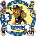 OPŁATEK NA TORT 30CM - PSI PATROL CHASE CZEJS + IMIĘ + GRATIS! 24CM 26CM