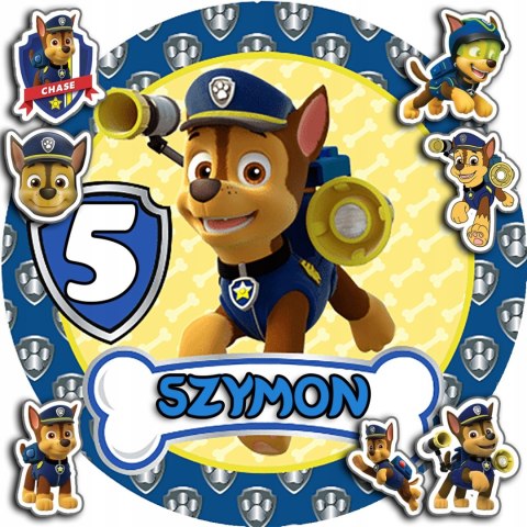 OPŁATEK NA TORT 30CM - PSI PATROL CHASE CZEJS + IMIĘ + GRATIS! 24CM 26CM OPŁATEK NA TORT 30CM - PSI PATROL CHASE CZEJS + IMIĘ + GRATIS! 24CM 26CM