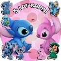 OPŁATEK NA TORT 20CM - STICH STICZ BAJKA SŁODKI + IMIĘ + GRATIS! 15CM 18CM