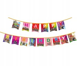 GIRLAND ROBLOX NA IMPREZĘ URODZINOWĄ OZDOBA DEKORACJA Heppy Birthday