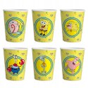KUBKI PAPIEROWE SPONGEBOB NA IMPREZĘ URODZINOWĄ