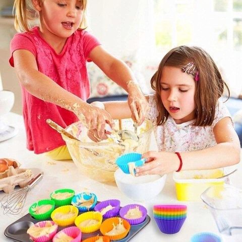 FOREMKI SILIKONOWE BABECZKI MUFFINY ZESTAW 5 SZT FOREMKI SILIKONOWE BABECZKI MUFFINY ZESTAW 5 SZT