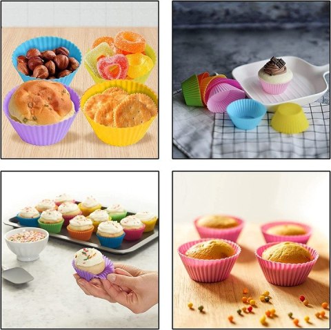FOREMKI SILIKONOWE BABECZKI MUFFINY ZESTAW 5 SZT FOREMKI SILIKONOWE BABECZKI MUFFINY ZESTAW 5 SZT