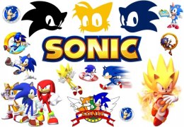 TATUAŻE ZMYWALNE DLA DZIECI SONIC DUŻO WZORÓW