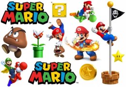 TATUAŻE ZMYWALNE DLA DZIECI SUPER MARIO DUŻO WZORÓW