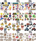 TATUAŻE ZMYWALNE DLA DZIECI SUPER MARIO DUŻO WZORÓW