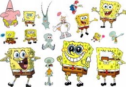 TATUAŻE ZMYWALNE DLA DZIECI SpongeBob WIELE WZORÓW