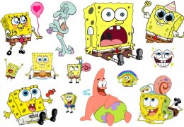 TATUAŻE ZMYWALNE DLA DZIECI SpongeBob WIELE WZORÓW