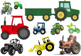 TATUAŻE ZMYWALNE DLA DZIECI TRAKTOR DUŻO WZORÓW