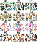 TATUAŻE ZMYWALNE DLA DZIECI MINECRAFT DUŻO WZORÓW