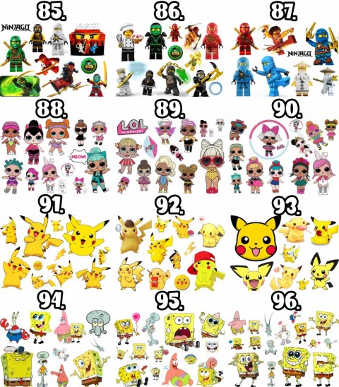 TATUAŻE ZMYWALNE DLA DZIECI POKEMON DUŻO WZORÓW TATUAŻE ZMYWALNE DLA DZIECI POKEMON DUŻO WZORÓW