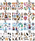 TATUAŻE ZMYWALNE DLA DZIECI POKEMON DUŻO WZORÓW