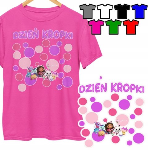 Koszulka Dziecięca na Dzień Kropki Gabi Wiele Wzorów Kolory - XL 158 Koszulka Dziecięca na Dzień Kropki Gabi Wiele Wzorów Kolory - XL 158