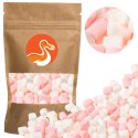 POSYPKA MIKRO PIANKI MIX RÓŻOWO BIAŁE NA TORT DO DESERÓW LODÓW 100g / 15mm